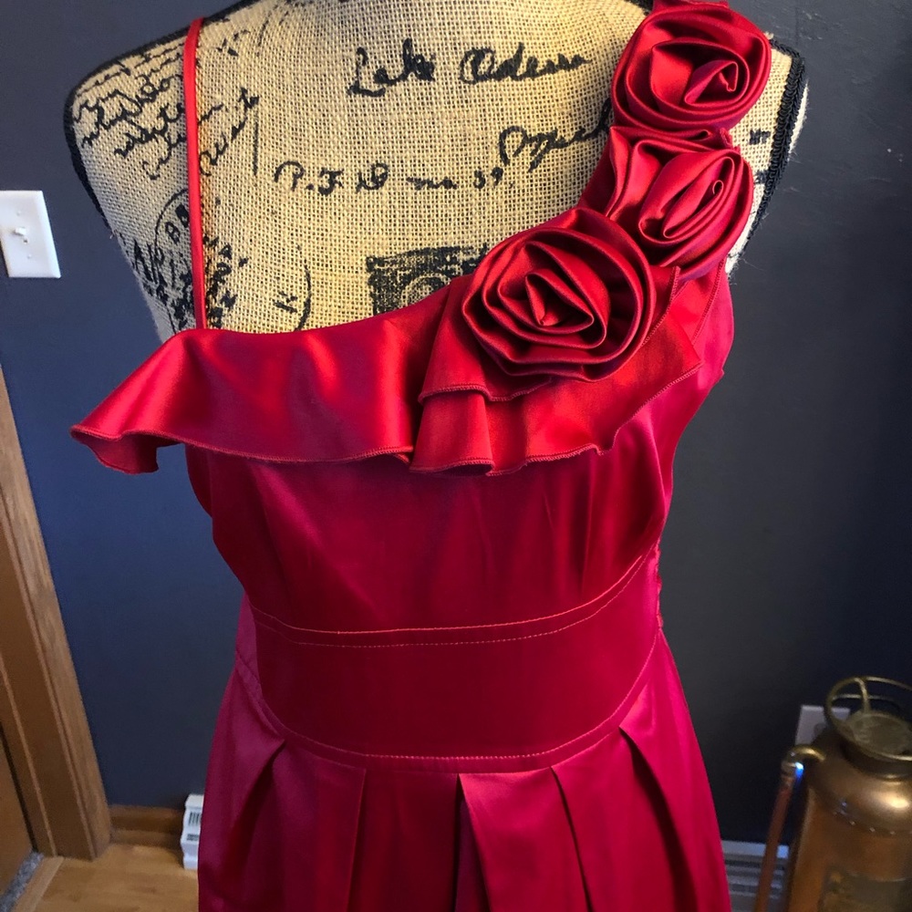 Red Cocktail Dress, Sz. 9